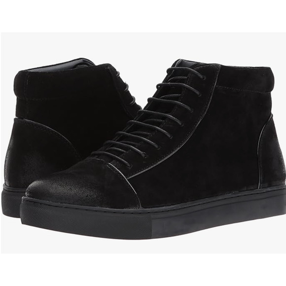 English Laundry Men Grundy Sneaker Boots 9.5 Black Suede NWT Chukka Combat Lace main image 9